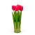 Plantă artificială decorativă - Lalea roșie - 26 x 6,5 cm Best CarHome