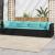 Set mobilier relaxare grădină 4 piese cu perne poliratan negru GartenMobel Dekor