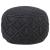 Taburet puf macrame lucrat manual, antracit, 45x30 cm, bumbac GartenMobel Dekor