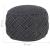 Taburet puf macrame lucrat manual, antracit, 45x30 cm, bumbac GartenMobel Dekor