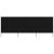 Paravan anti-vânt cu 3 panouri, negru, 400 x 160 cm, textil GartenMobel Dekor