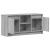 Dulap TV cu LED, gri sonoma, 100x34x50 cm, lemn prelucrat GartenMobel Dekor