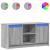 Dulap TV cu LED, gri sonoma, 100x34x50 cm, lemn prelucrat GartenMobel Dekor