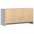 Dulap TV cu LED, gri sonoma, 100x34x50 cm, lemn prelucrat GartenMobel Dekor