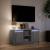 Dulap TV cu LED, gri sonoma, 100x34x50 cm, lemn prelucrat GartenMobel Dekor
