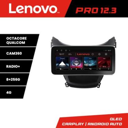 Navigatie Hyundai Elantra 2011-2013 K-092 Lenovo PRO 8+256 12.3 inch qled android 4G DSP gps internet  Q CarStore Technology