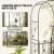 Arcada metalica, pergola pentru gradina, cu portita, 107x45x217 cm GartenVIP DiyLine
