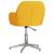 Scaun de birou pivotant, galben deschis, material textil GartenMobel Dekor