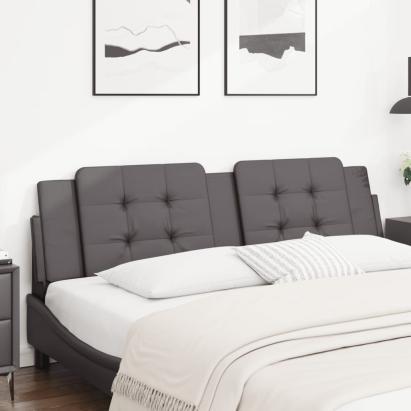 Pernă pentru tăblie pat, gri, 180 cm, piele artificială GartenMobel Dekor