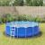 Acoperire geotextil piscină, gri deschis, Ø396 cm, poliester GartenMobel Dekor