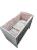 Lenjerie Dancing Bunny Gray-Pink 4+1 piese 120x60 cm GreatGoods Plaything