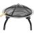 Vatra de foc cu gratar de gradina, grill rotund, metal, 57x40 cm, Strend Pro BBQ Mara GartenVIP DiyLine