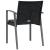 Scaune de grădină cu perne 4 buc. negru 56,5x57x83 cm poliratan GartenMobel Dekor