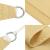 Parasolar, nisipiu, 4x4x4 m, 100% poliester Oxford GartenMobel Dekor
