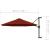Umbrelă de soare de perete cu stâlp metalic, cărămiziu, 300 cm GartenMobel Dekor