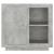 Dulap, gri beton, 80x40x75 cm GartenMobel Dekor