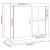 Dulap, gri beton, 80x40x75 cm GartenMobel Dekor
