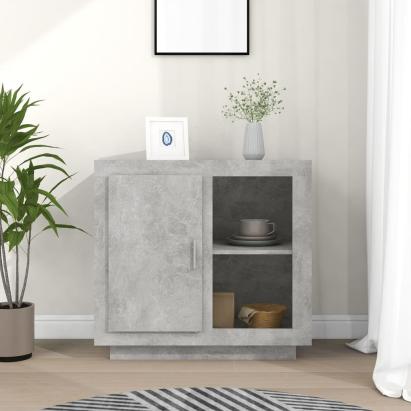 Dulap, gri beton, 80x40x75 cm GartenMobel Dekor