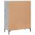 Dulap, gri beton, 69,5x34x90 cm, lemn compozit GartenMobel Dekor