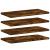 Rafturi perete 4 buc. stejar fumuriu 40x20x1,5 cm lemn compozit GartenMobel Dekor