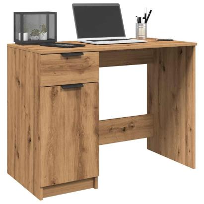 Birou, stejar artizanal, 100x50x75 cm, lemn prelucrat GartenMobel Dekor