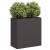 Jardinier negru 80x40x80 cm Oțel laminat la rece GartenMobel Dekor