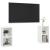 Dulapuri TV, 2 buc., alb, 72x35x36,5 cm, lemn prelucrat GartenMobel Dekor