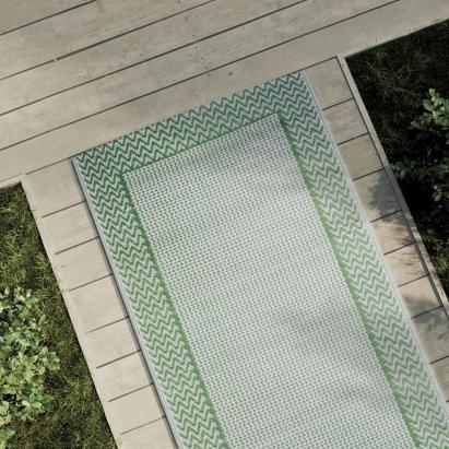 Covor de exterior, ARAKIL verde, 80x250 cm, PP GartenMobel Dekor