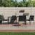 Set mobilier de grădină cu perne, 5 piese, poliratan și oțel GartenMobel Dekor