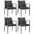 Set mobilier de grădină cu perne, 5 piese, poliratan și oțel GartenMobel Dekor