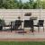 Set mobilier de grădină cu perne, 5 piese, poliratan și oțel GartenMobel Dekor