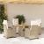 Set mobilier de grădină cu perne, 5 piese, bej, poliratan GartenMobel Dekor