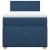 Pat box spring cu saltea, albastru, 80x200 cm, textil GartenMobel Dekor