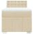 Pat box spring cu saltea, crem, 80x200 cm, textil GartenMobel Dekor