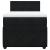 Pat box spring cu saltea, negru, 80x200 cm, catifea GartenMobel Dekor