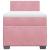 Pat box spring cu saltea, roz, 80x200 cm, catifea GartenMobel Dekor