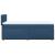 Pat box spring cu saltea, albastru, 80x200 cm, textil GartenMobel Dekor