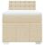 Pat box spring cu saltea, crem, 80x200 cm, textil GartenMobel Dekor