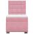 Pat box spring cu saltea, roz, 80x200 cm, catifea GartenMobel Dekor