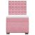 Pat box spring cu saltea, roz, 80x200 cm, catifea GartenMobel Dekor