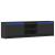 Dulap TV cu LED, negru, 180x34x50 cm, lemn prelucrat GartenMobel Dekor