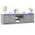 Dulap TV cu LED, gri sonoma, 180x34x50 cm, lemn prelucrat GartenMobel Dekor