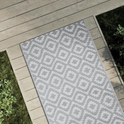 Covor de exterior, ARAKIL gri, 80x250 cm, PP GartenMobel Dekor