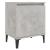 Noptieră cu picioare metalice, gri beton, 40x30x50 cm GartenMobel Dekor