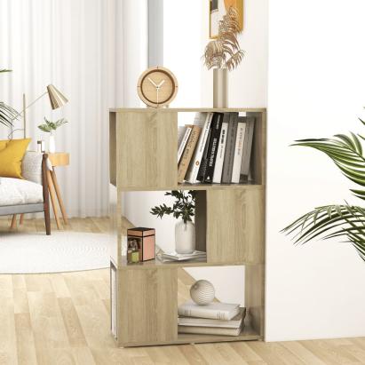 Bibliotecă/Separator cameră, stejar sonoma, 60x24x94 cm, PAL   GartenMobel Dekor