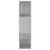 Bibliotecă/Separator cameră, gri beton, 60x24x94 cm, PAL   GartenMobel Dekor