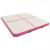 Saltea gimnastică gonflabilă cu pompă roz 200x200x15 cm PVC GartenMobel Dekor