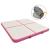 Saltea gimnastică gonflabilă cu pompă roz 200x200x15 cm PVC GartenMobel Dekor