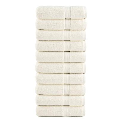 Prosoape de duș premium SOLUND 10 buc. crem 70x140 cm 600 gsm GartenMobel Dekor