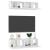 Set dulapuri TV, 4 piese, alb, 60x30x30 cm, lemn prelucrat GartenMobel Dekor